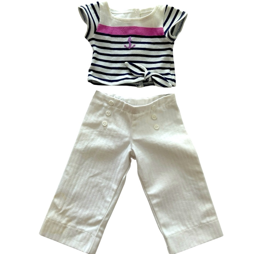 American Girl 18” Doll 2008 Two In One Beach 2 Piece Outfit Only Retired 2010